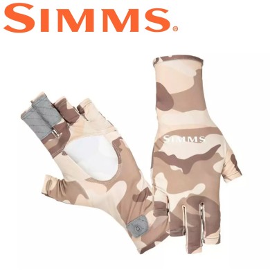 Перчатки Simms BugStopper Sunglove Hex Flo Camo Sandbar