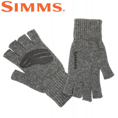 Беспалые перчатки Simms Wool Half Finger Glove Steel