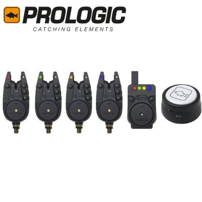 Набор электронных сигнализаторов с ресивером Prologic C-Series Pro Alarm Set 4+1+1 All Blue