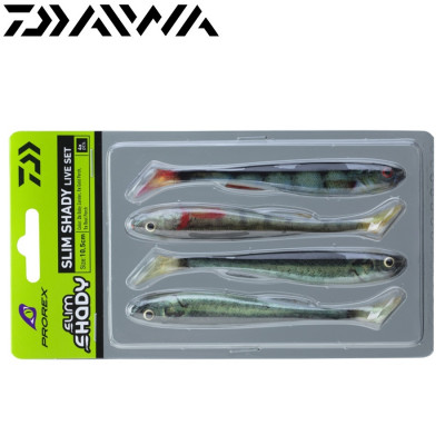 Набор силиконовых приманок Daiwa Prorex Real Slim Shady длина 105мм вес 8гр цвет #Live Set