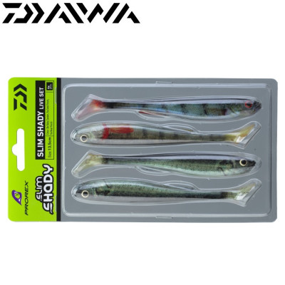 Набор силиконовых приманок Daiwa Prorex Real Slim Shady длина 135мм вес 13,5гр цвет #Live Set