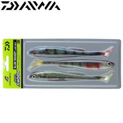 Набор силиконовых приманок Daiwa Prorex Real Slim Shady длина 160мм вес 25,5гр цвет #Live Set