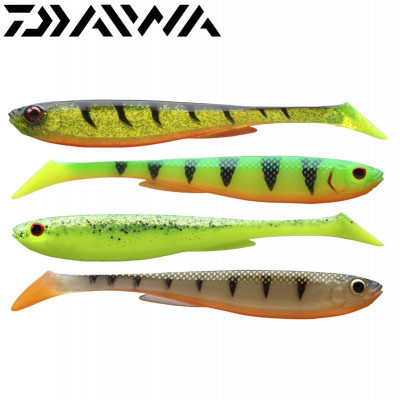 Набор силиконовых приманок Daiwa Prorex Slim Shady Flash Set длина 105мм вес 8гр #Color Mix 2