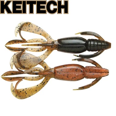 Силикон Keitech Crazy Flapper 2.4" длина 60мм цвет #438 Green Pumpkin Fire Силикон Keitech Crazy Flapper 2.4" длина 60мм цвет #438 Green Pumpkin Fire