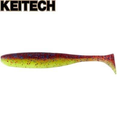 Силикон Keitech Easy Shiner 4.5" длина 114мм цвет #15 Grape Chart Red Flake