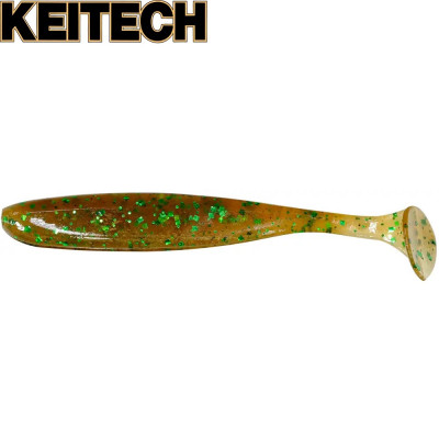 Силиконовая приманка Keitech Easy Shiner 4.5" длина 114мм цвет #02 Peach Green Flake