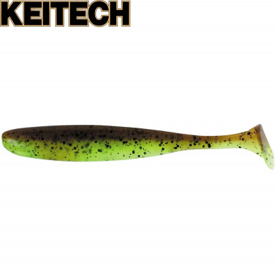 Силиконовая приманка Keitech Easy Shiner 4.5" длина 114мм цвет #401 Green Pumpkin PP Chartreuse