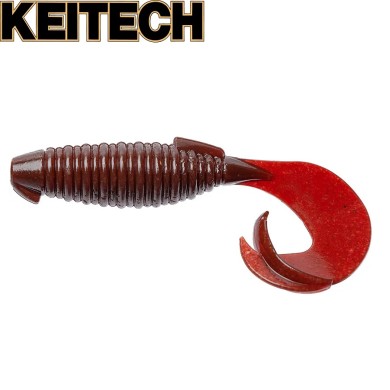 Силикон Keitech Flapper Grub 4" длина 100мм цвет #006 Cola