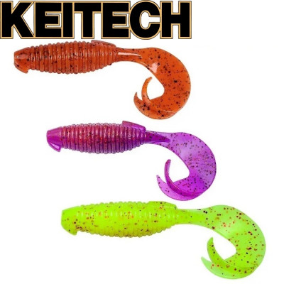 Силиконовая приманка Keitech Flapper Grub 4" длина 100мм