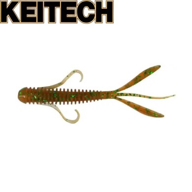 Силикон Keitech Hog Impact 3" длина 70мм цвет #02 Peach Green Flake Силикон Keitech Hog Impact 3" длина 70мм цвет #02 Peach Green Flake