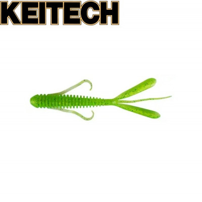 Силиконовая приманка Keitech Hog Impact 3" длина 70мм цвет #424 Lime Chartreuse