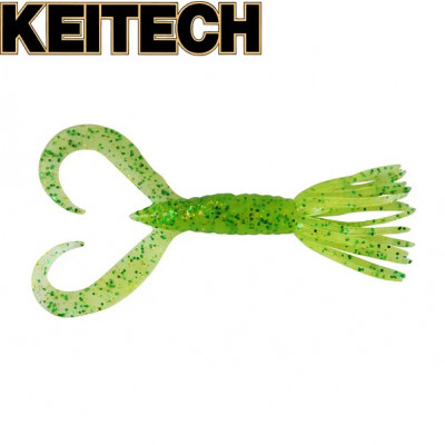 Силиконовая приманка Keitech Little Spider 2" длина 50мм цвет #424 Lime Chartreuse