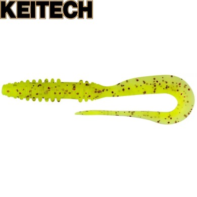 Силикон Keitech Mad Wag Mini 2.5" длина 63мм цвет #01 Chartreuse Red Flake Силикон Keitech Mad Wag Mini 2.5" длина 63мм цвет #01 Chartreuse Red Flake