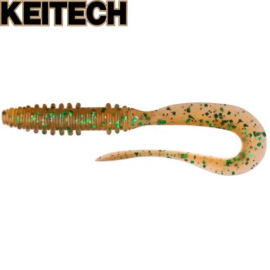 Силикон Keitech Mad Wag Mini 3.5" длина 84мм цвет #02 Peach Green Flake Силикон Keitech Mad Wag Mini 3.5" длина 84мм цвет #02 Peach Green Flake