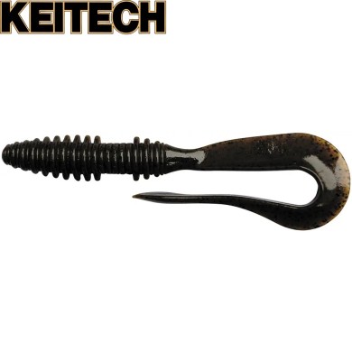 Силикон Keitech Mad Wag Mini 3.5" длина 84мм цвет #101 Green Pumpkin PP