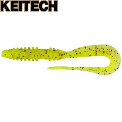 Силикон Keitech Mad Wag Slim 4.5" длина 110мм цвет #01 Chartreuse Red Flake Силикон Keitech Mad Wag Slim 4.5" длина 110мм цвет #01 Chartreuse Red Flake