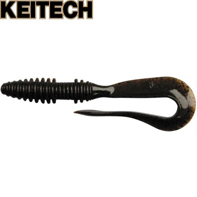 Силикон Keitech Mad Wag Slim 4.5" длина 110мм цвет #101 Green Pumpkin PP