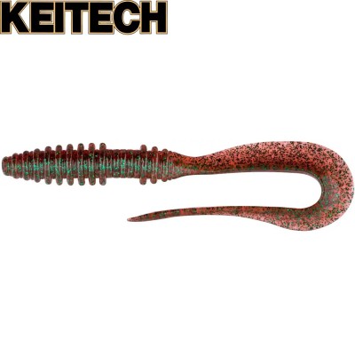 Силикон Keitech Mad Wag Slim 4.5" длина 110мм цвет #302 Plum Green Flake Силикон Keitech Mad Wag Slim 4.5" длина 110мм цвет #302 Plum Green Flake