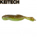 Силиконовая приманка Keitech Noisy Flapper 3.5" длина 90мм цвет #401 Green Pumpkin PP Chartreuse