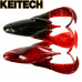 Силиконовая приманка Keitech Noisy Flapper 3.5" длина 90мм цвет #467 Black Red Belly