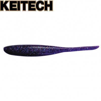 Силиконовая приманка Keitech Shad Impact 4" длина 105мм цвет #04 Violet