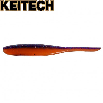 Силиконовая приманка Keitech Shad Impact 4" длина 105мм цвет #09 Violet Fire