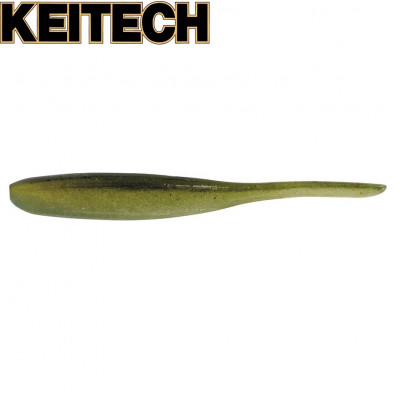 Силиконовая приманка Keitech Shad Impact 4" длина 105мм цвет #400 Ayu