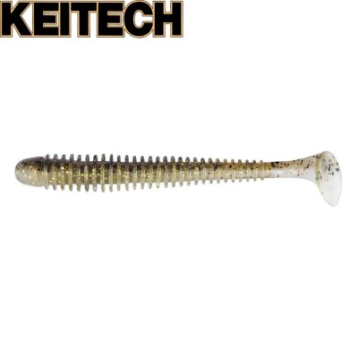 Силикон Keitech Swing Impact 4.5" длина 115мм цвет #417 Gold Flash Minnow Силикон Keitech Swing Impact 4.5" длина 115мм цвет #417 Gold Flash Minnow