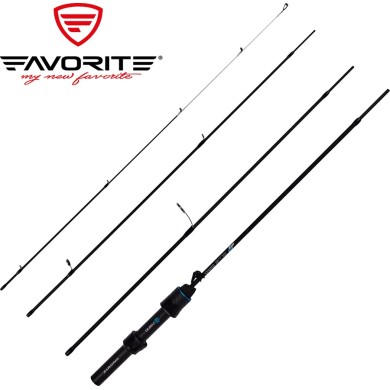 Спиннинг четырёхчастный Favorite Blue Bird Nano Compact BB1-604N-S длина 1,83м тест 0,2-1,5гр