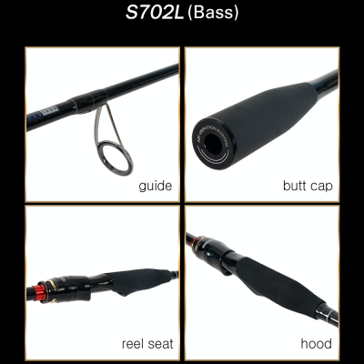 Спиннинг JS Company Bixod N 40-th Anniversary S702L 7:3 длина 2,13м тест 1,75-7гр