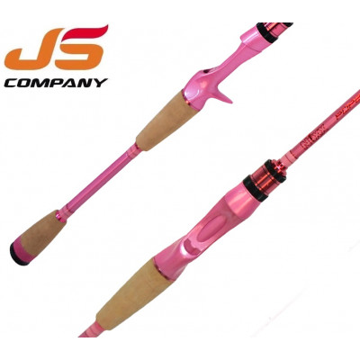 Удилище кастинговое JS Company Nixx Pop 2 Pink Edition BC742XH длина 2,23м тест 14-84гр