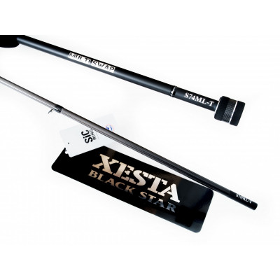 Спиннинг Xesta Black Star 2025 S74ML-T Multi Swap длина 2,24м тест 0,8-12гр