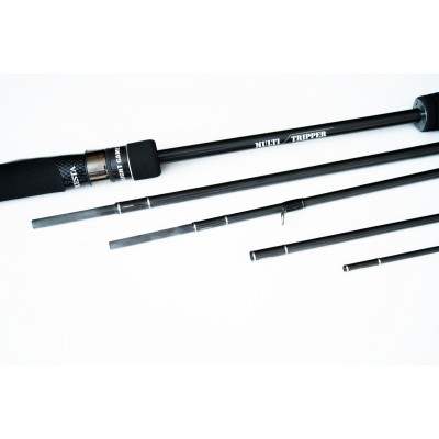 Спиннинг пятичастный Xesta Black Star 2nd Generation Mobile S74 Multi Tripper длина 2,44м тест 0,4-15гр