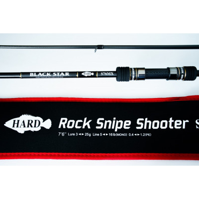 Спиннинг Xesta Black Star Hard S76MX Rock Snipe Shooter длина 2,28м тест 3-25гр