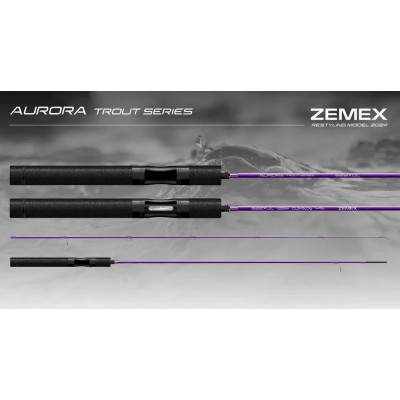 Спиннинг форелевый Zemex 24 Aurora Trout Series 622XUL длина 1,88м тест 0,3-5гр