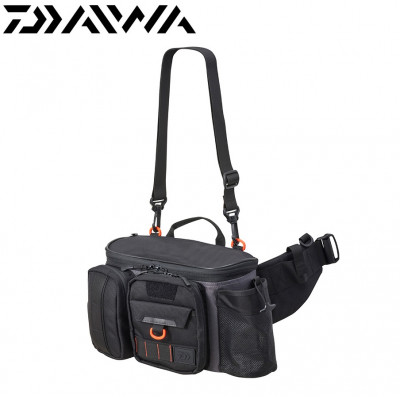 Спиннинговая сумка Daiwa HG Hip Bag LT (C) Gray Orange