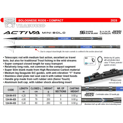 Болонское удилище Trabucco Activa Mini Bolo