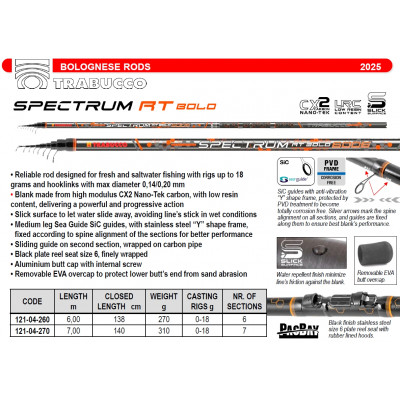 Болонское удилище Trabucco Spectrum RT Bolo