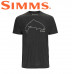  Футболка с коротким рукавом Simms Trout Outline T-Shirt Charcoal Heather