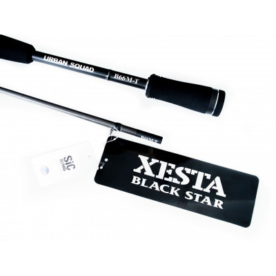 Удилище кастинговое Xesta Black Star 2025 B66M-T Urban Squad длина 1,99м тест 1,5-20гр