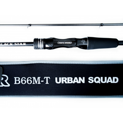 Удилище кастинговое Xesta Black Star 2025 B66M-T Urban Squad длина 1,99м тест 1,5-20гр