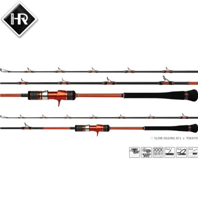 Удилище лодочное Hearty Rise Slow Jigging lll S Tokayo SJ3S-581C/500-O длина 1,77м тест до 500гр Удилище лодочное Hearty Rise Slow Jigging lll S Tokayo SJ3S-581C/500-O длина 1,77м тест до 500гр