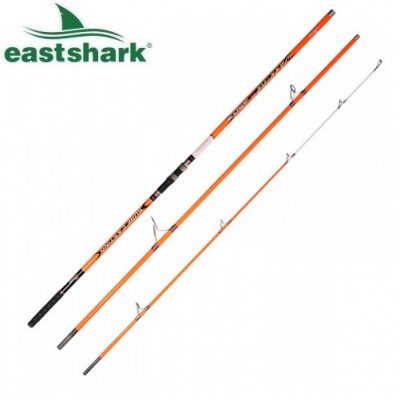 Удилище сюрфовое EastShark Warrior Surf длина 4,2м тест 100-250гр оранжевое