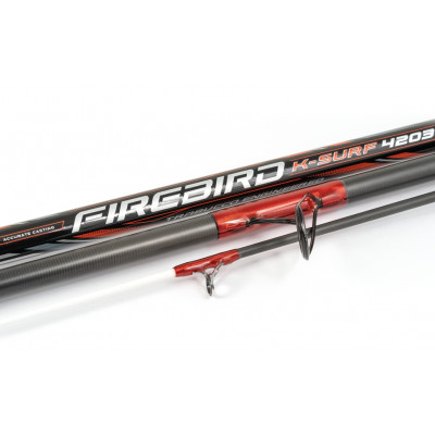 Удилище сюрфовое трёхчастное Trabucco Firebird Surf-K KW 4203/250 длина 4,2м тест 250гр