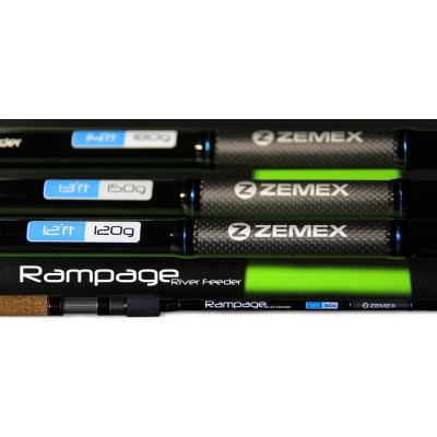 Фидер Zemex Rampage River Feeder 13ft длина 3,9м тест до 150гр