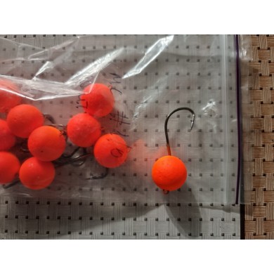 Шамат Ролина оранж упаковка 10шт на крючке VMC 1/0 Шамат Ролина оранж упаковка 10шт на крючке VMC 1/0